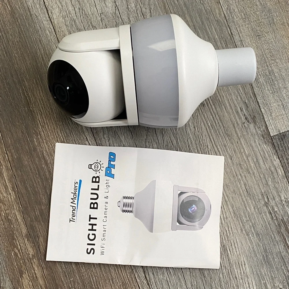 Sight Bulb Pro WiFi Camera - White and Gray